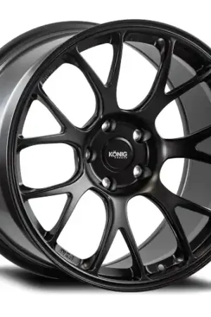 Konig Forged F1M 5X114.3 18x9.5+25 Satin Black Knurled Bead Best Price