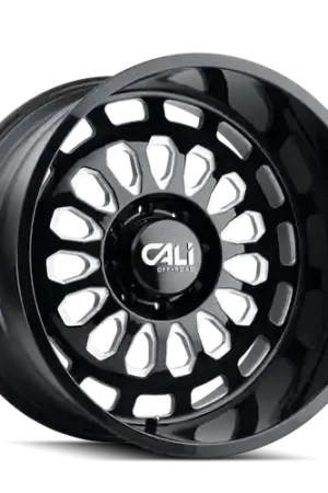 Best Price Cali Off-Road Paradox 9113 8x170 20x12-51 Gloss Black/Milled Spokes