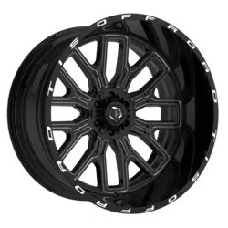 TIS 560BM 8x165.1 20x10 -19 Gloss Black & Milled Price Drop