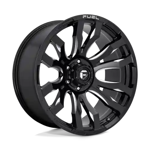 Fuel 1PC D673 BLITZ 5X127 18X9 -12 GLOSS BLACK MILLED Fresh Stock