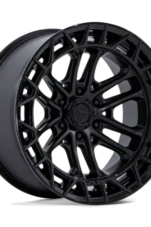Hot Picks Fuel 1PC FC874 CELSIUS 6X135 17x9 -12 MATTE BLACK W/ GLOSS BLACK LIP