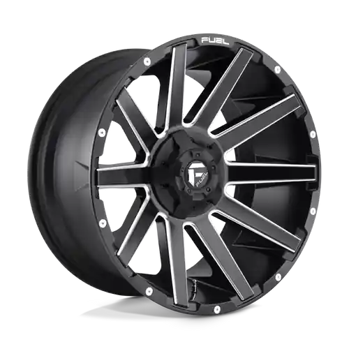 Fuel 1PC D616 CONTRA 8X170 22X10 -18 MATTE BLACK MILLED Grab Now