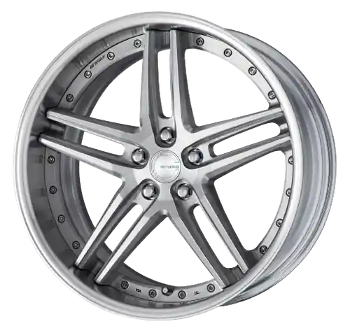 Crafted Work Gnosis Gr205 5x108 21x8.5+30 R Disk Brush Silver Clear