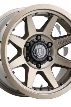 Worldwide Shipping Icon Alloys REBOUND PRO 6x135 17x8.5+6 BRONZE