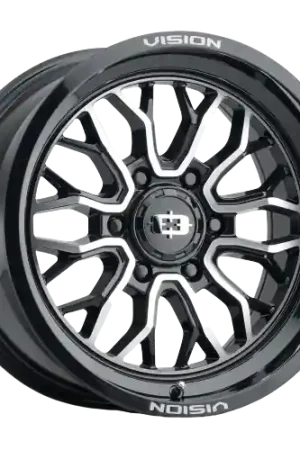 Vision Off-Road 402 Riot 8x170 20x9+12 Gloss Black Machined Face Seasonal Sale