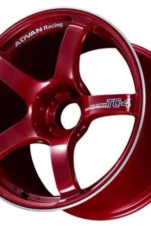 Sale Advan Racing TC4 5x120 18x9.5 +45 RACING CANDY RED & RING