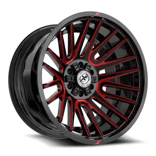 Same Day Shipping XF Off-Road XF-234 5x127/5x139.7 20x10 -24 Gloss Black & Red Machined