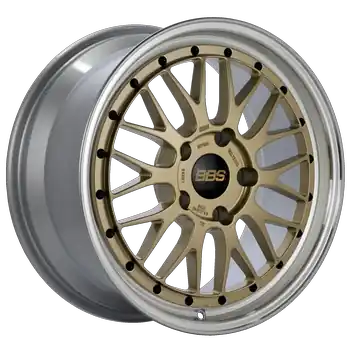 Trusted Brand BBS LM 5x112 19x9.5 +38 Gold Center / Diamond Cut Lip