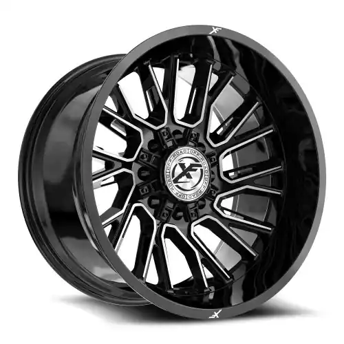 XF Off-Road XF-230 8x165.1/8x170 22x12 -44 Gloss Black & Machined Handmade