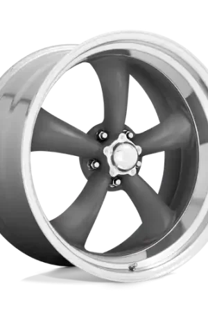 Secure Checkout American Racing Vintage VN215 CLASSIC TORQ THRUST II 5X120.65 16X7 +0 MAG GRAY MACHINED LIP