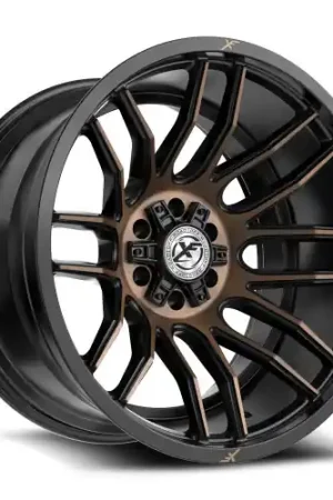 XF Off-Road XF-232 5x127/5x139.7 18x9 +12 Satin Black & Bronze Machined Double Dark Tint Price Drop