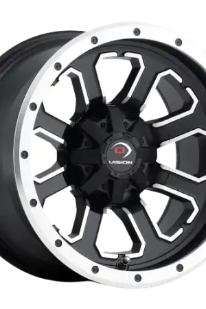 Order Now Vision ATV 548 Commander 4x136 14x8-10 Matte Black Machined Face