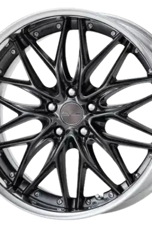 Work Schwert Quell 5x112 21x10.5+30 A Disk Brilliant Silver Black Handmade