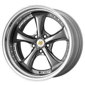 Cheap Work Wheels VS-KF 5x114.3 19x10-5 Brilliant Silver Black R Disk STEP RIM