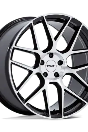 TSW TW002 LASARTHE 5X120 18x9.5 +40 GLOSS BLACK MACHINED Crafted