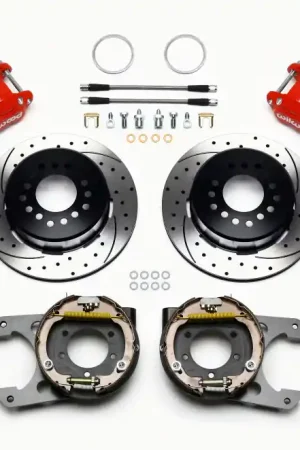 Wilwood D154 P/S P-B Kit Drilled-Red Jeep Dana 35 2.56 Off 5-lug w/ li — PMD Premier Motoring Development Free Delivery