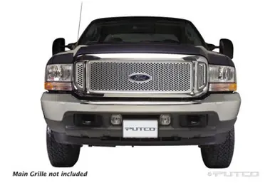 Order Now Putco 99-04 Ford SuperDuty - Side Vents Only Punch Stainless Steel Grilles - 85105
