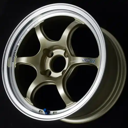 Price Drop Advan Racing RG-D2 4x100 16x7.0 +42 MACHINING & CHAMPAGNE GOLD