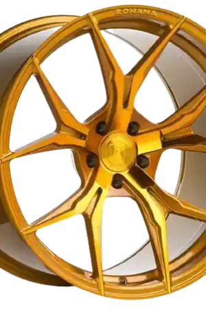Next Day Delivery Rohana RFX5 5x114.3 20x12+22 Gloss Gold
