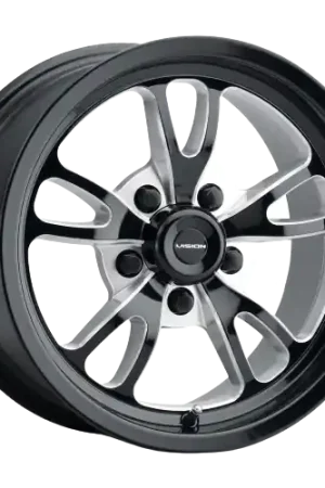 New Arrival Vision American-Muscle 149 Patriot 5x5.0 15x4-19 Gloss Black Milled Spoke