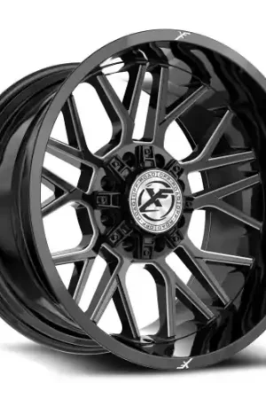 Super Sale XF Off-Road XF-235 8x165.1/8x170 20x10 -12 Gloss Black & Milled