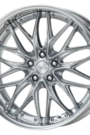 Work Schwert Quell 5x114.3 19x8+38 O Disk Silky Rich Silver Same Day Shipping