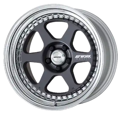 Wholesale Work Meister L1 3P 5x120.65 19x12+2 R Disk Matte Gunmetal