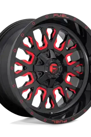 Fuel 1PC D612 STROKE 5X114.3/5X127 20X9 +1 GLOSS BLACK RED TINTED CLEAR Buy Today