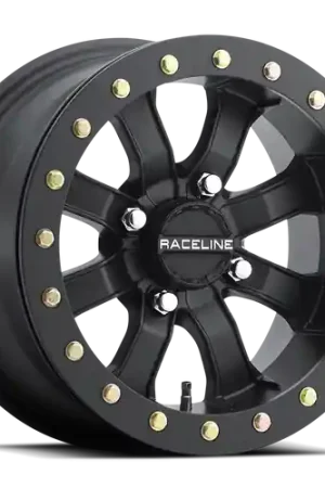 Weekend Sale Raceline A71B Mamba Beadlock ATV/UTV 4X137 14x8 +44 Black