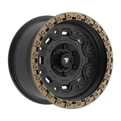 Fittipaldi Offroad FT100BZ 5x127 18x9 +0 Satin Black with Bronze Ring Direct From Manufacturer
