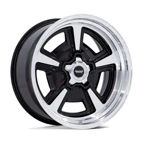 Fan Favorite American Racing Vintage VN517 MARAUDER 5X127 20x8.5 +6 GLOSS BLACK MACHINED W/ DIAMOND CUT LIP