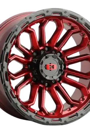 Vision Off-Road 405 Korupt 6x139.7 18x9+12 Gloss Red w/Gloss Black Lip Direct From Manufacturer