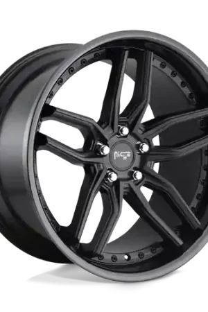 Niche 1PC M194 METHOS 5X114.3 20X10.5 +40 GLOSS BLACK MATTE BLACK Authentic
