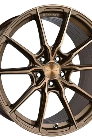 Authentic 20" Stance Wheels SF11 Brushed Dual Bronze Flow Formed Rims