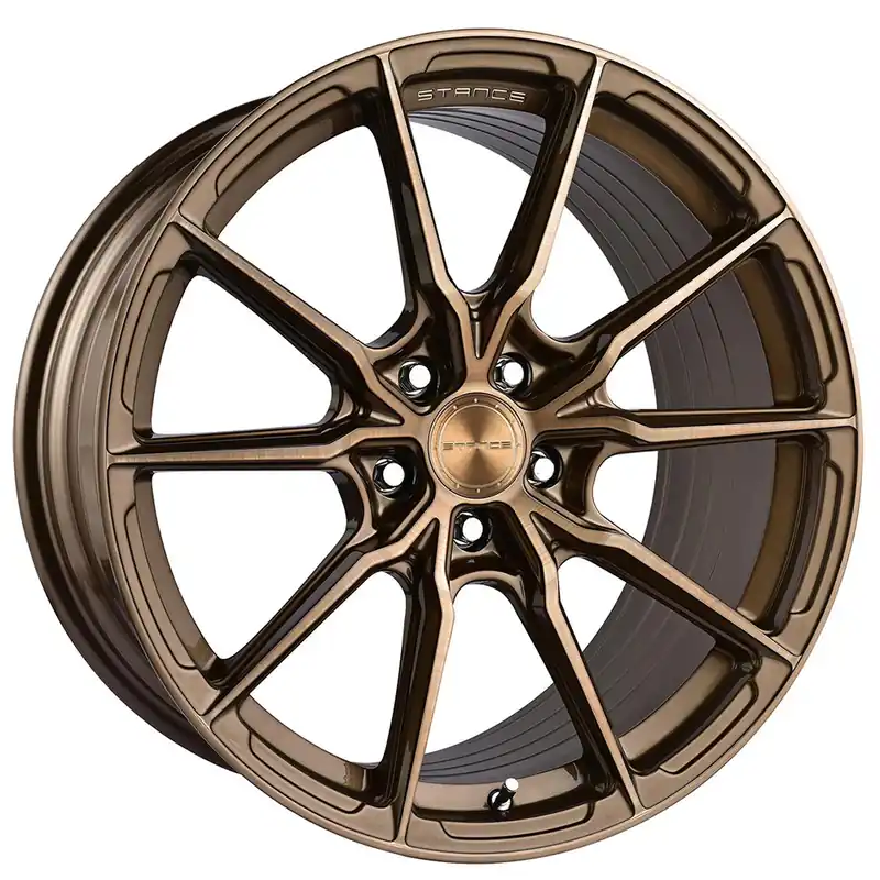 Authentic 20" Stance Wheels SF11 Brushed Dual Bronze Flow Formed Rims