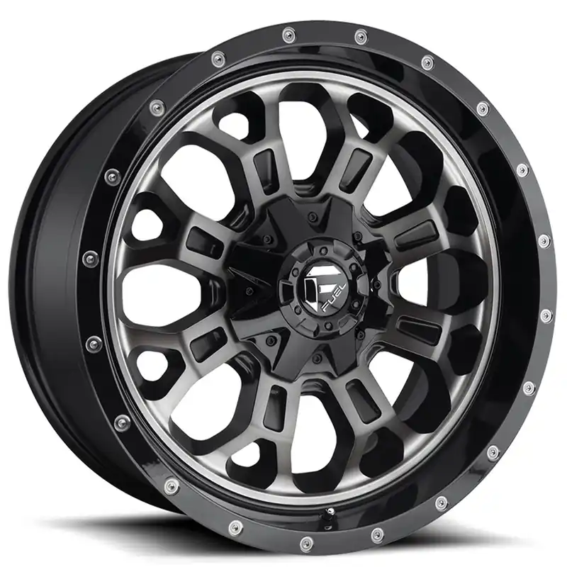 Authentic 17" Fuel Wheels D561 Crush Gloss Black Double Dark Tint Off-Road Rims