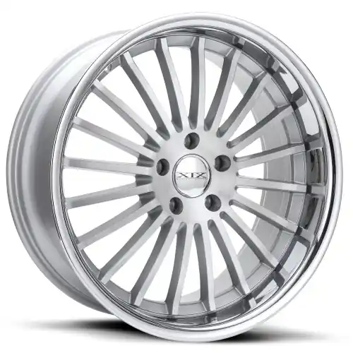 Hot Picks XIX Wheels XIX 59 5x115 22x10.5 +22 SILVER BRUSHED WITH STAINLESS STEEL LIP