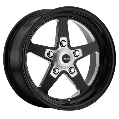 Vision American-Muscle 571 Sport Star II 5x120.65 15x4-19 Gloss Black with Milled Center Fan Favorite
