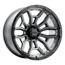 Ultra 126GN Warmonger 6 6x139.7 17x9 +18 Gloss Anthracite w/Black Lip Exclusive Offer
