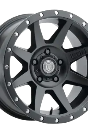Icon Alloys REBOUND 5x127 17x8.5-6 Satin Black Price Drop