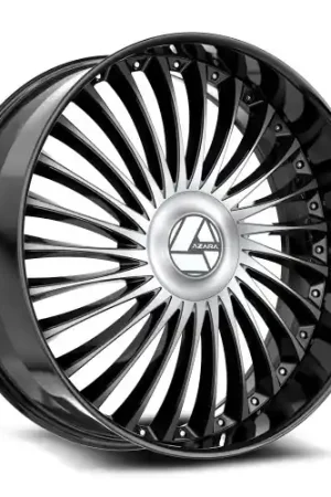 Money Back Guarantee Azara AZX-103 5x115/5x120 24x9 +15 Gloss Black & Machined