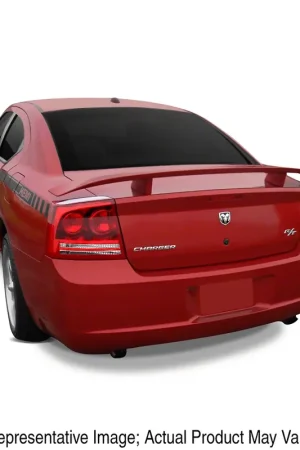 In Demand Factory Style Pedestal Rear Deck Spoiler; Brilliant Black Pearl