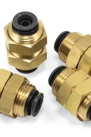 Crafted Air Lift Universal Bulkhead Union 3/8in PTC x 3/8in PTC-DOT — PMD Premier Motoring Development