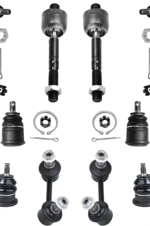10pc Front Upper Lower Ball Joints Tie Rods Sway Bar Links Suspension Kit Place Order