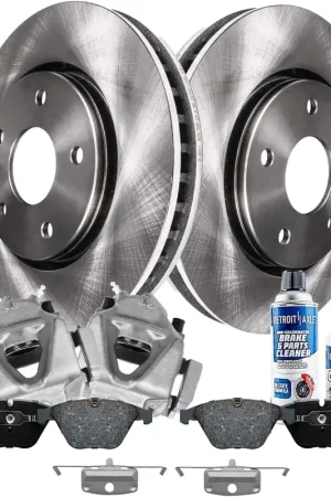 Best Price 8pc Front Disc Rotors Calipers Ceramic Brake Pads Kit