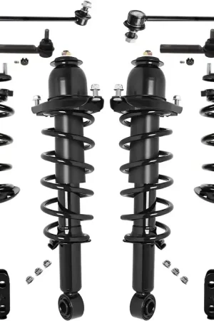 8pc Front & Rear Struts Sway Bar Links Outer Tie Rods Suspension Kit Best Seller