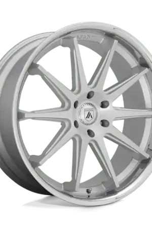 Free Delivery Asanti Black ABL-29 EMPEROR 5X120 22X10 +30 BRUSHED SILVER W/ CHROME LIP