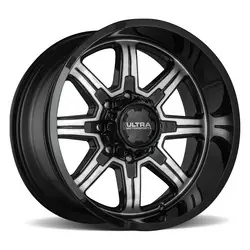 Ultra 229U Menace 5x114.3/5x127 15x10 -44 Gloss Black w/Machined Face Next Day Delivery