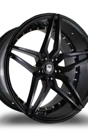 MARQUEE WHEELS M3259 5x120 22x9+33 GLOSS BLACK Weekend Sale