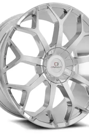 Cavallo CLV-22 5x114.3/5x120 22x8.5 +38 Nano Chrome Price Cut